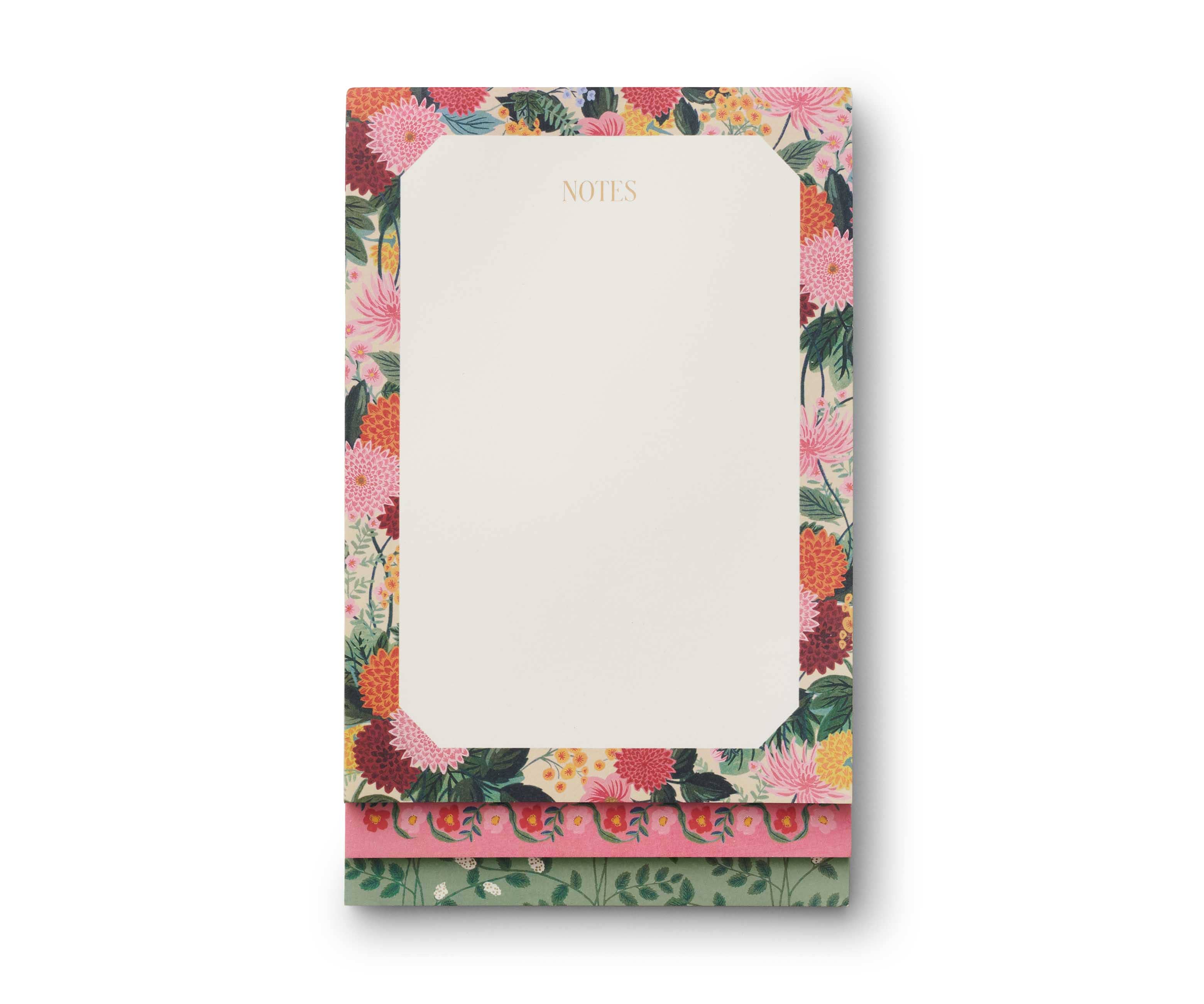 Rifle Paper Co. Dahlia Tiered Notepad