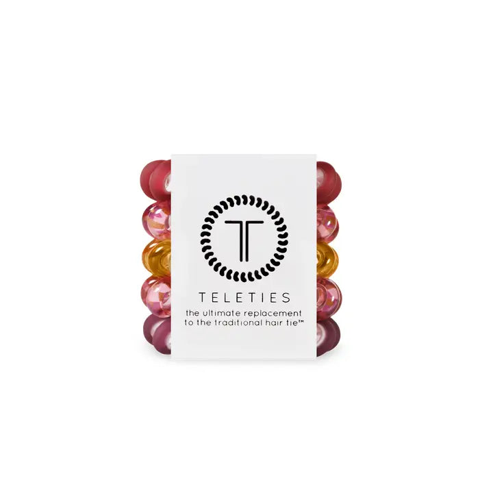 Teleties | Spiral Hair Coils | Burgundy Bliss | Tiny