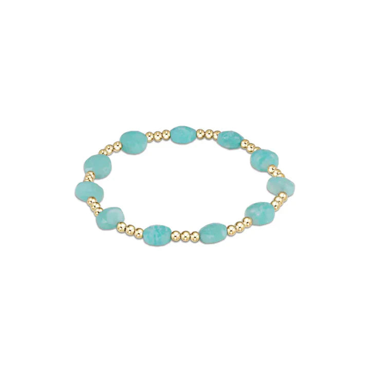 enewton | Admire Gold 3mm Bracelet | Amazonite