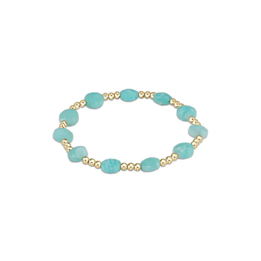 enewton | Admire Gold 3mm Bracelet | Amazonite