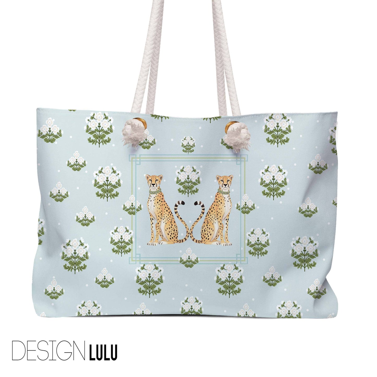 Mahjong Tote Bag, Boutique Monogram, Grand Millennial: Dixie / White