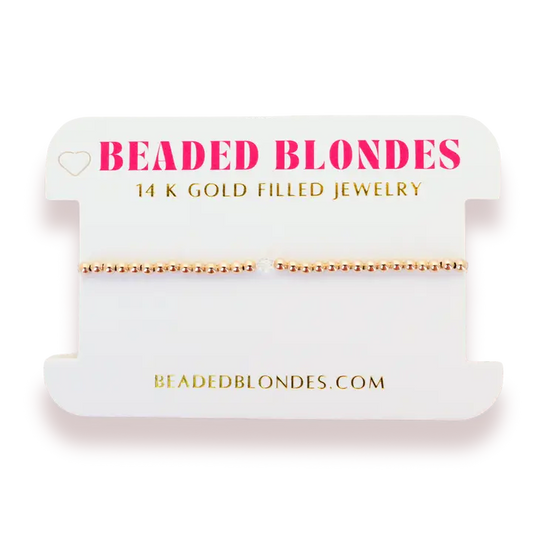 Beaded Blondes | April Crystal Birthstone Bracelet | Standard 6.75