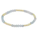 enewton | Blissfull Pattern 2.5mm Gemstone Bracelet | Aquamarine