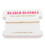 Beaded Blondes | August Peridot Birthstone Bracelet | Standard 6.75