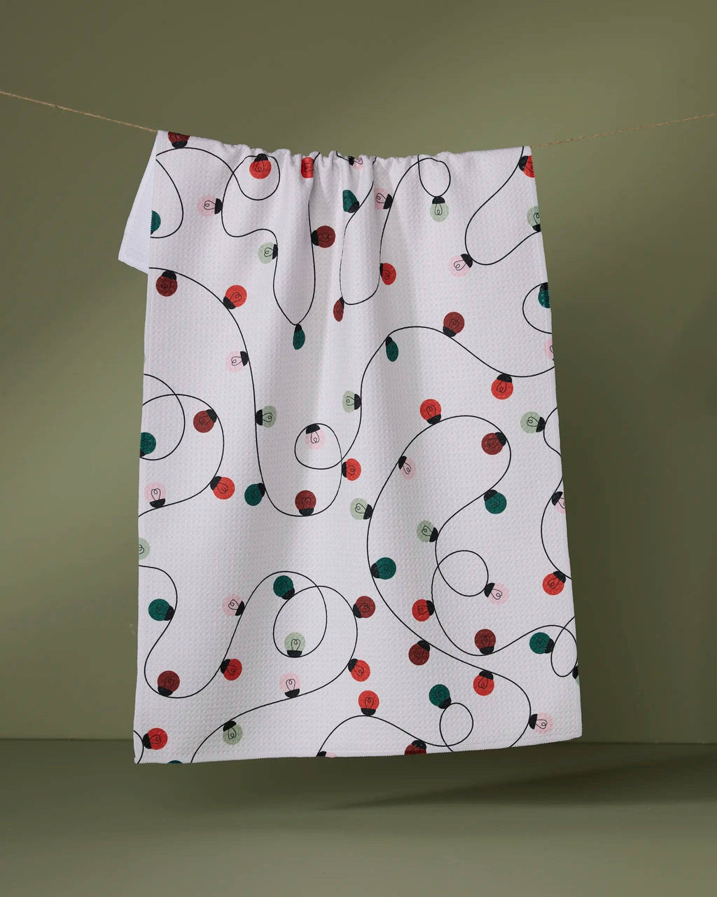 Geometry | Tea Towel | Holiday Lights