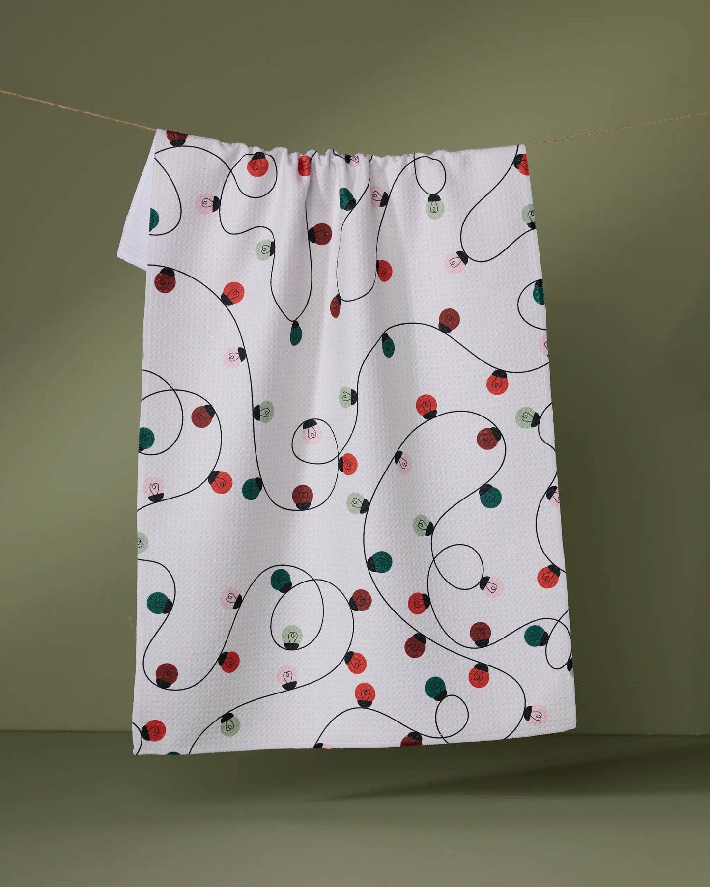 Geometry | Tea Towel | Holiday Lights