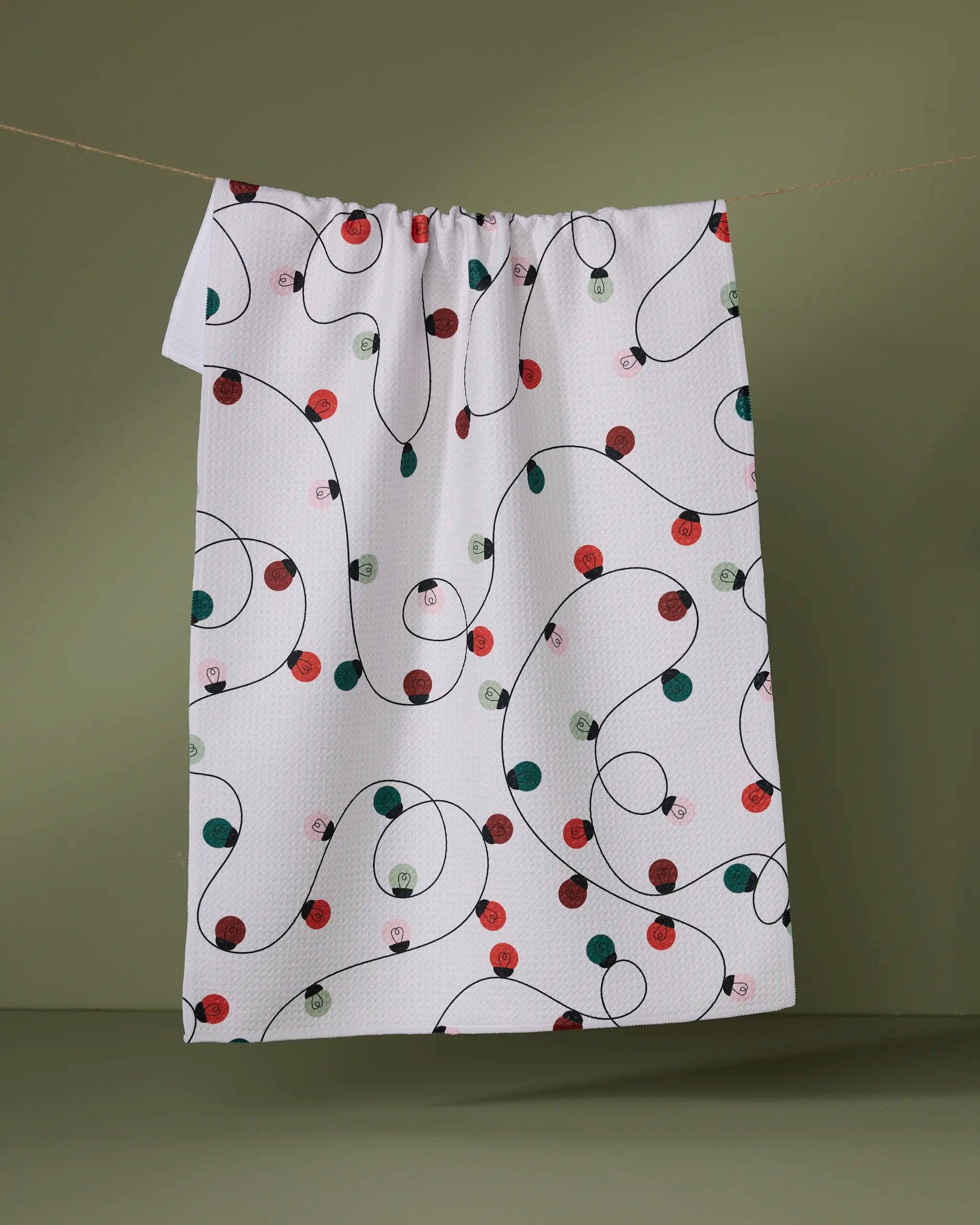 Geometry | Tea Towel | Holiday Lights
