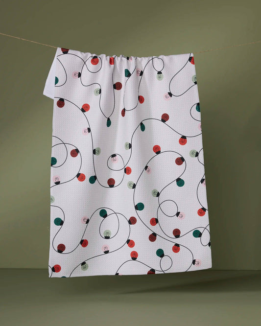 Geometry | Tea Towel | Holiday Lights