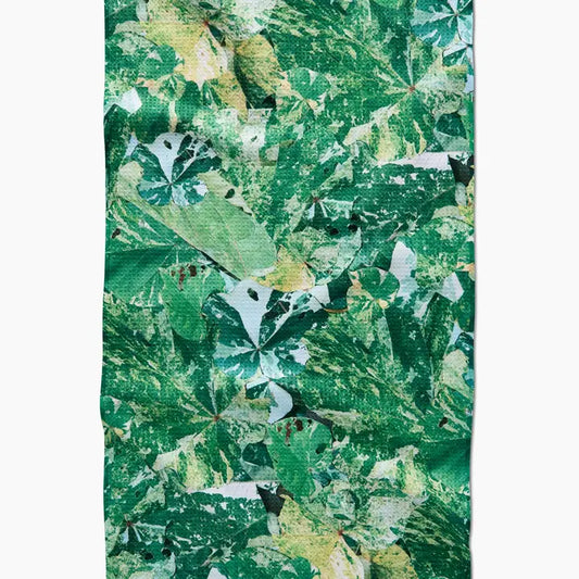 Geometry Leafy Camo Tea Towel