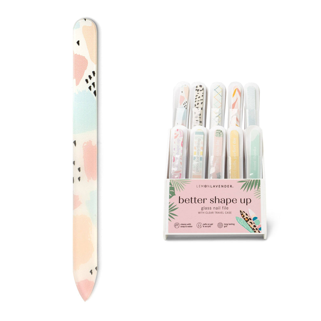 DM Merchandising | Glass Nail Files | Lemon Lavender