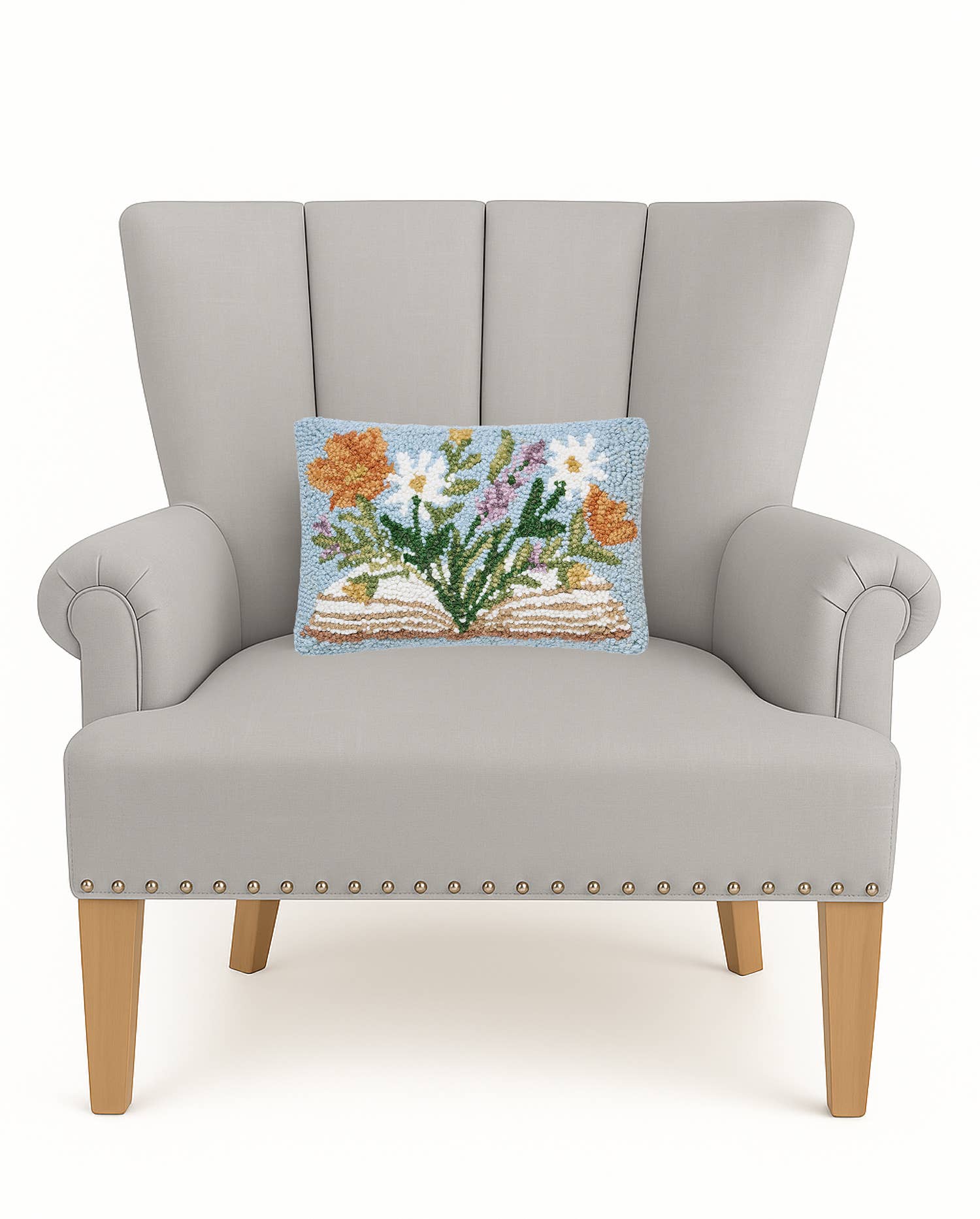 Flower Book Hook Pillow