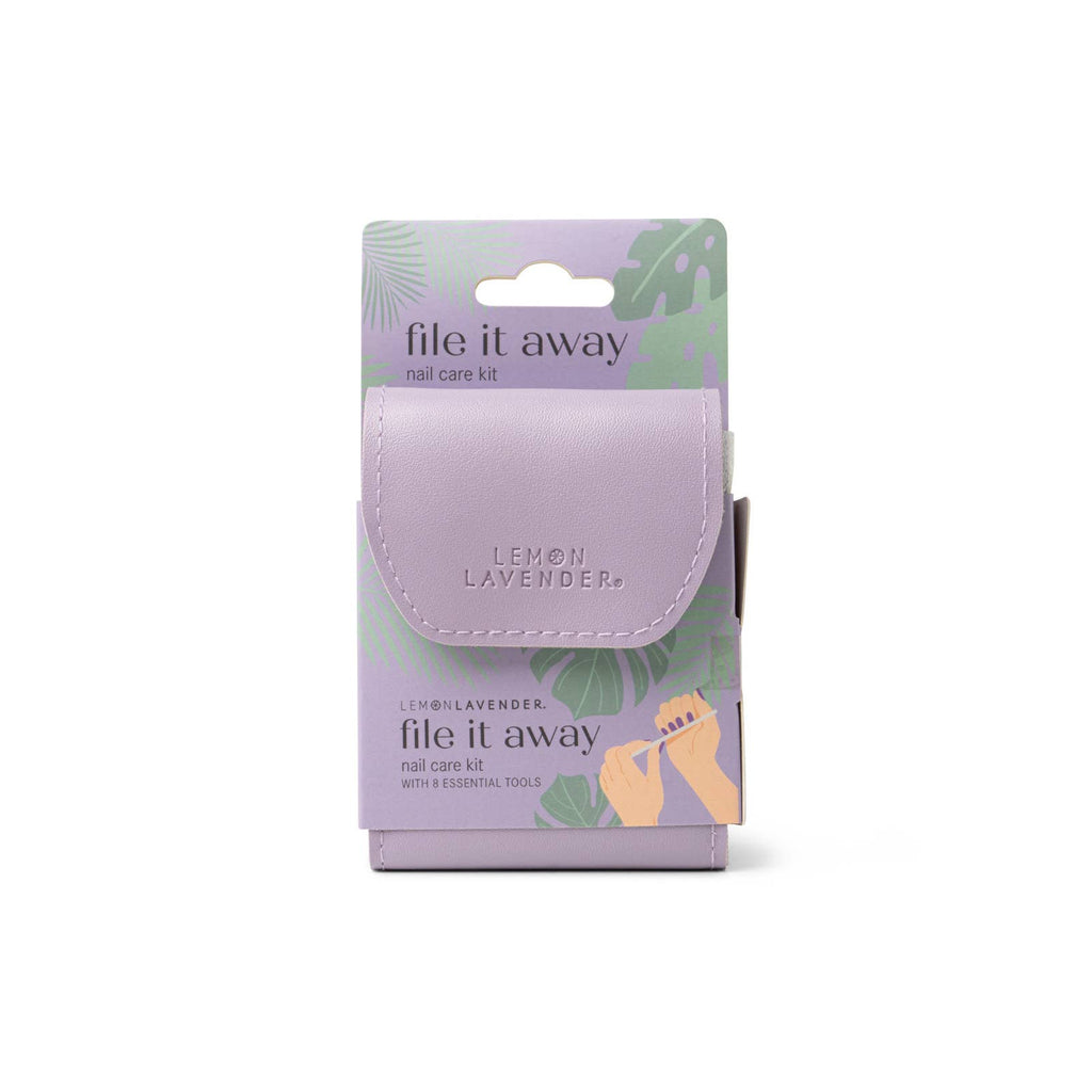 DM Merchandising | File It Away Nail Care Kit | Lemon Lavender
