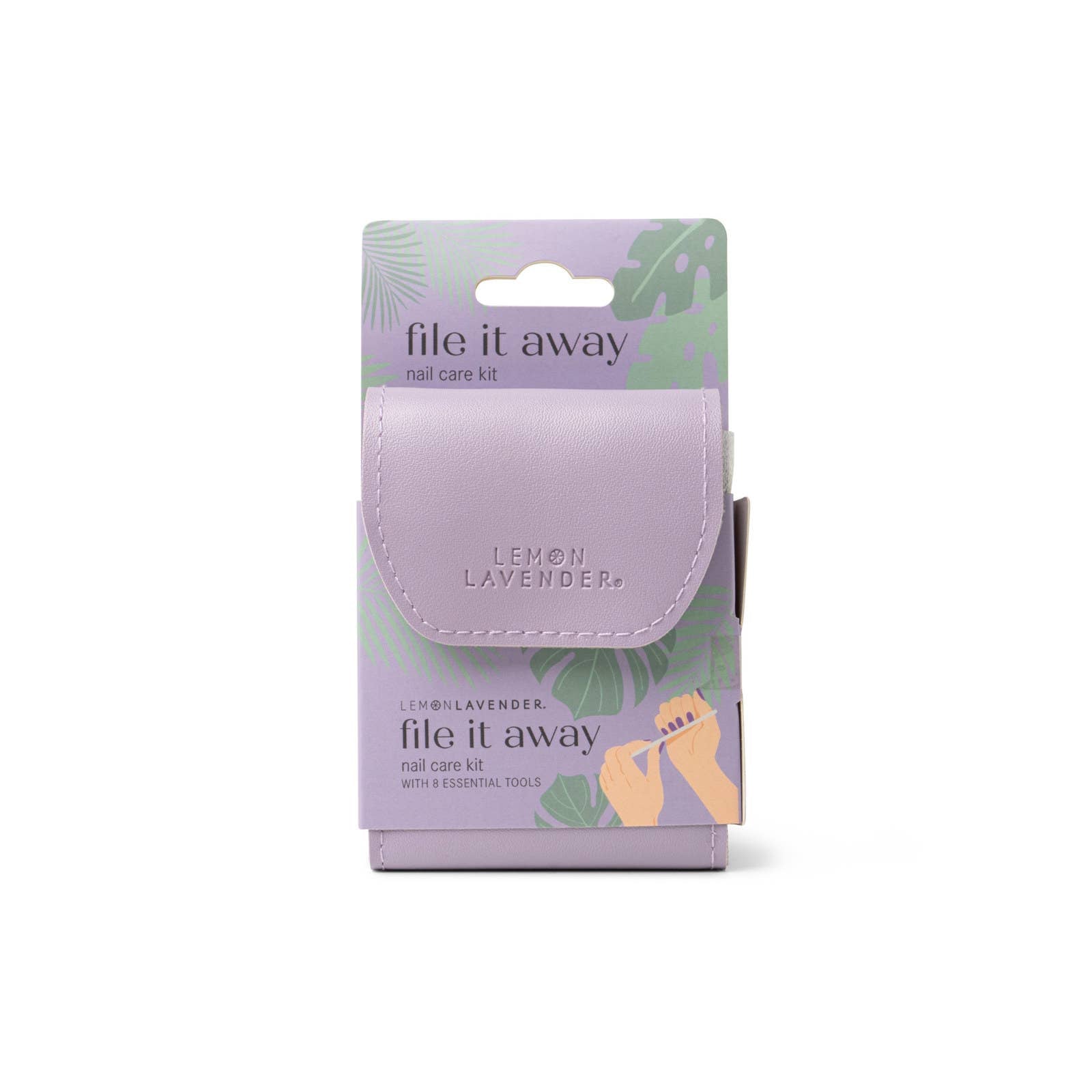 DM Merchandising | File It Away Nail Care Kit | Lemon Lavender