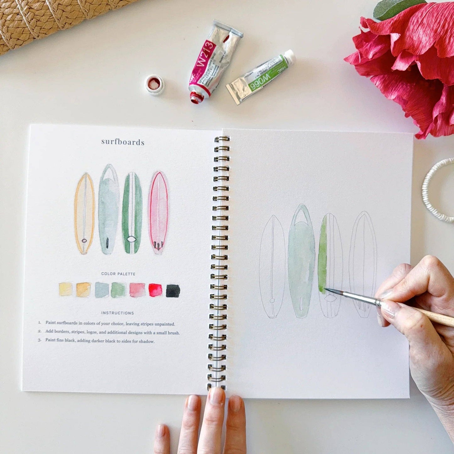 Emily Lex | Watercolor Workbook | Tropical