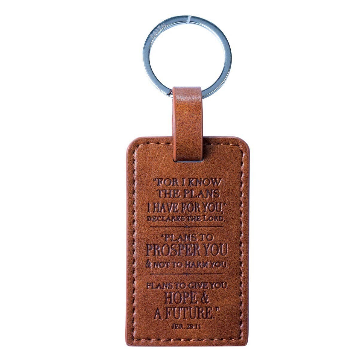 Christian Art Gifts | Keychain | I Know the Plans Jer. 29:11