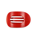 Teleties | Round Flat Hair Clip | Medium | Rudolph Red