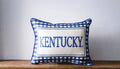 Little Birdie Home | Kentucky Triple Gingham Piped Pillow