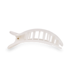 Round Flat Hair Clip | Large | Coconut White