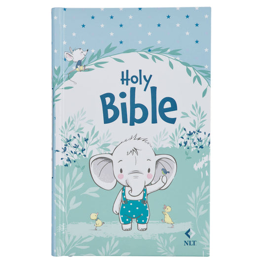 Christian Art Gifts | Bible NLT Infant, Hardcover | Blue