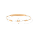 Ronaldo Jewelry | Believe Bracelet | Sterling Silver w/14K Gold Artist Wire | Size 8