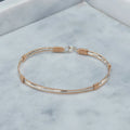 Ronaldo Jewelry | Be the Light Bracelet | 14K Gold Artist Wire w/ Sterling Silver | Size 7