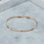 Ronaldo Jewelry | Be the Light Bracelet | 14K Gold Artist Wire w/ Sterling Silver | Size 7