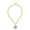 Susan Shaw | Necklace | Buffalo Nickel on Mixed Link