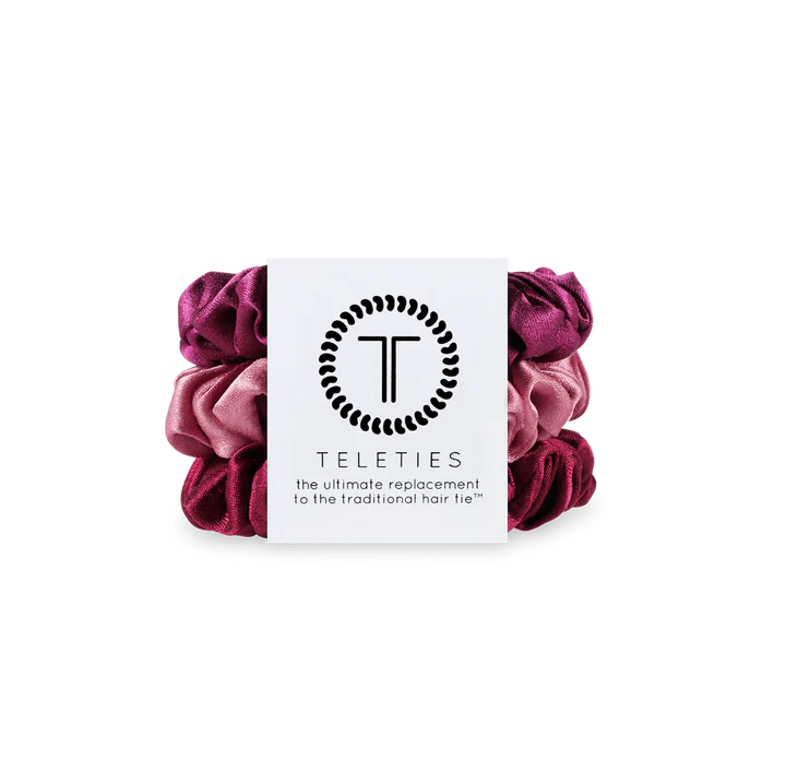 Teleties | Scrunchie Pack | Small | Burgundy Bliss