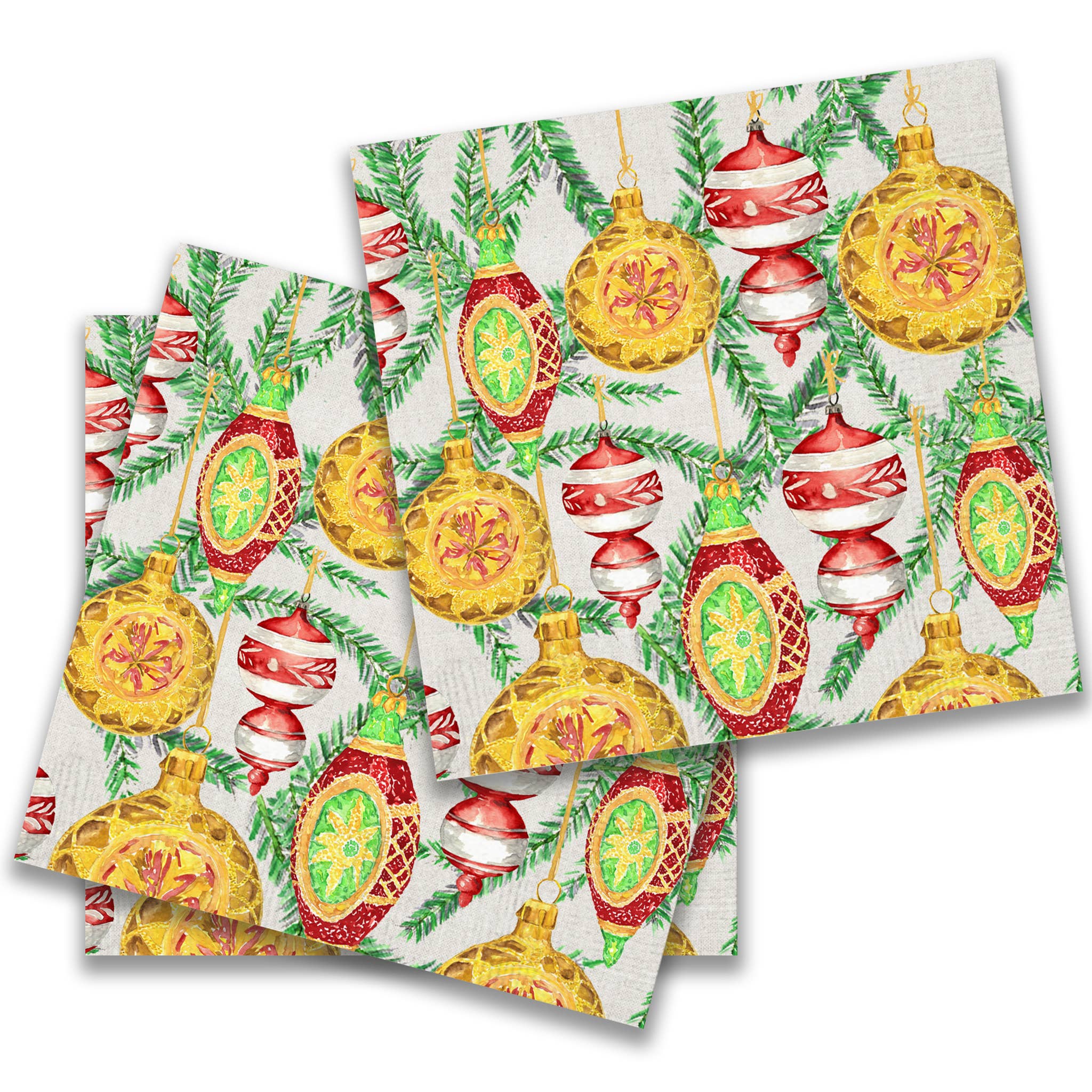 French Graffiti Classic Ornaments Cocktail Napkin