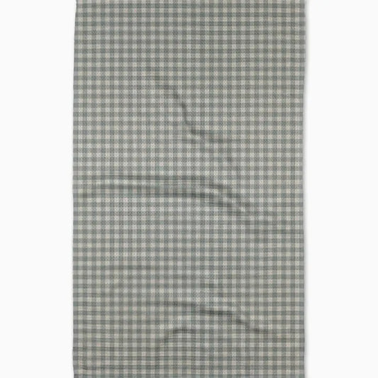 Geometry Tidepool Check Tea Towel