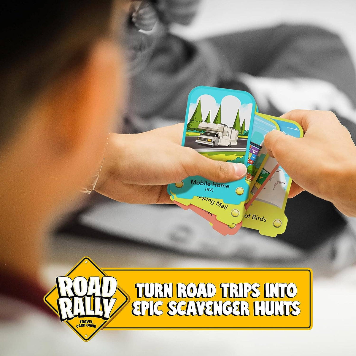Dan & Darci | Road Rally Travel Scavenger Hunt Card Game for Kids
