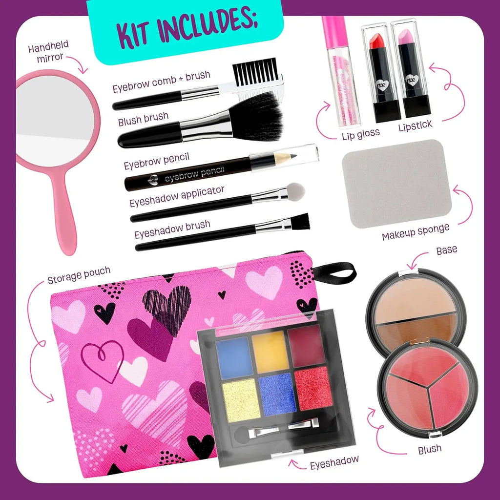 Dan & Darci Makeup Set For Kids - Real Make Up Kit Safe For Little Girls