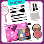 Dan & Darci Makeup Set For Kids - Real Make Up Kit Safe For Little Girls