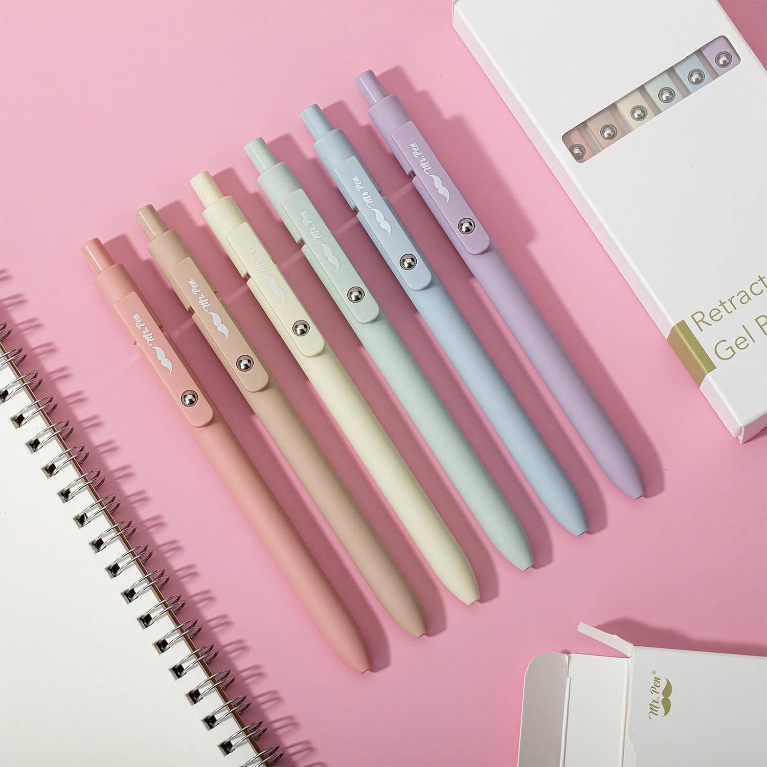 Mr. Pen | Retractable Gel Pens | 6 Pack