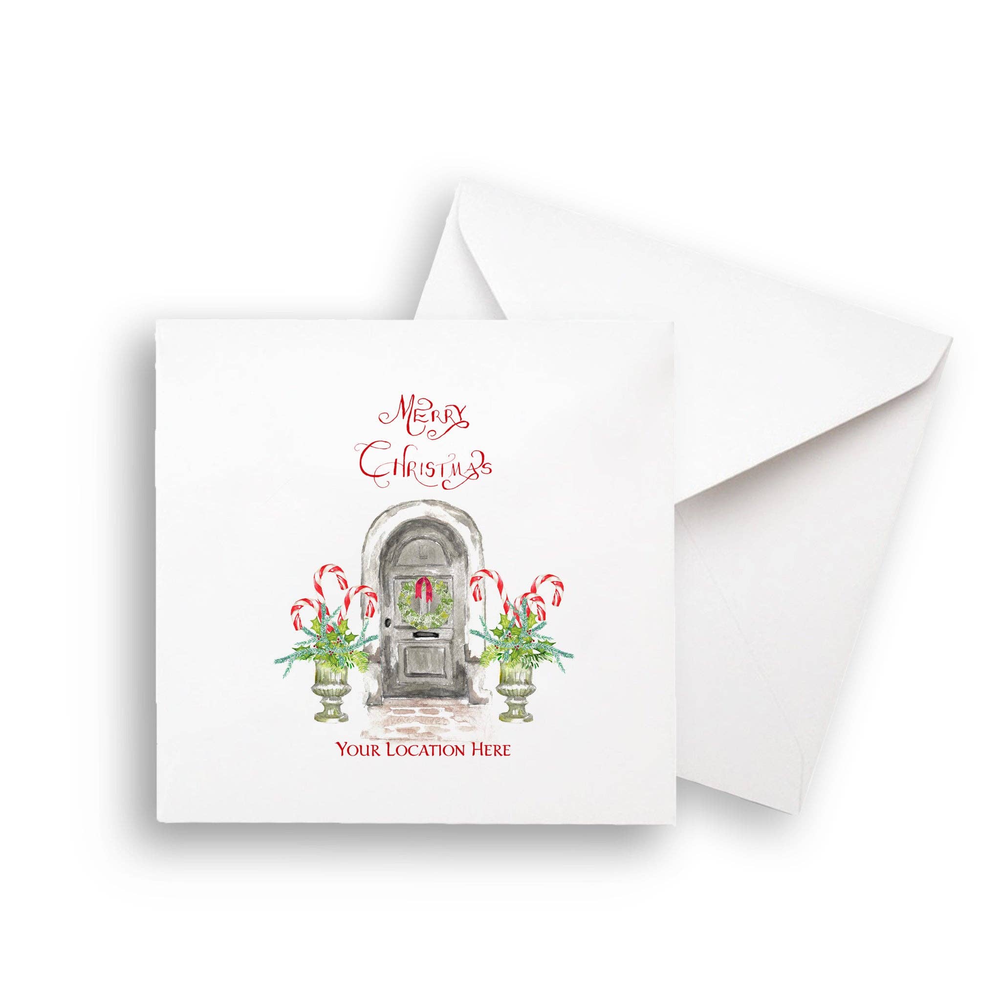 French Graffiti Merry Christmas Paducah Tea Towel