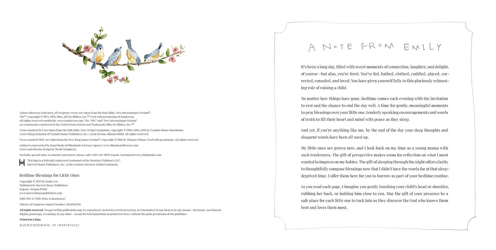 Bedtime Blessings for Little Ones: Hardcover / English