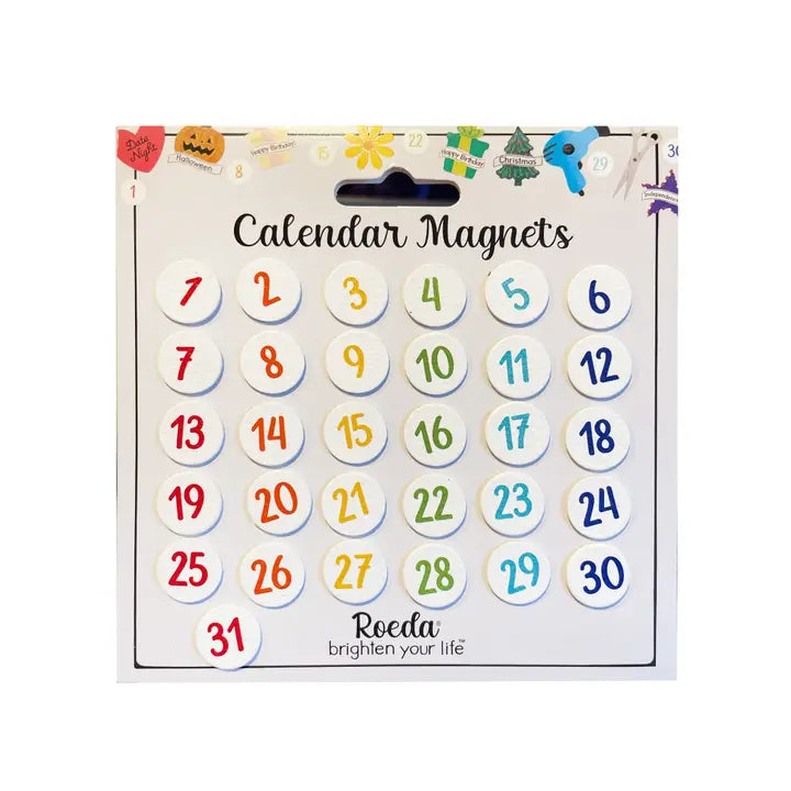 Roeda Studios | Calendar Magnets | Numbers