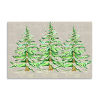 French Graffiti Wintery Trees Natural Paper Placemats