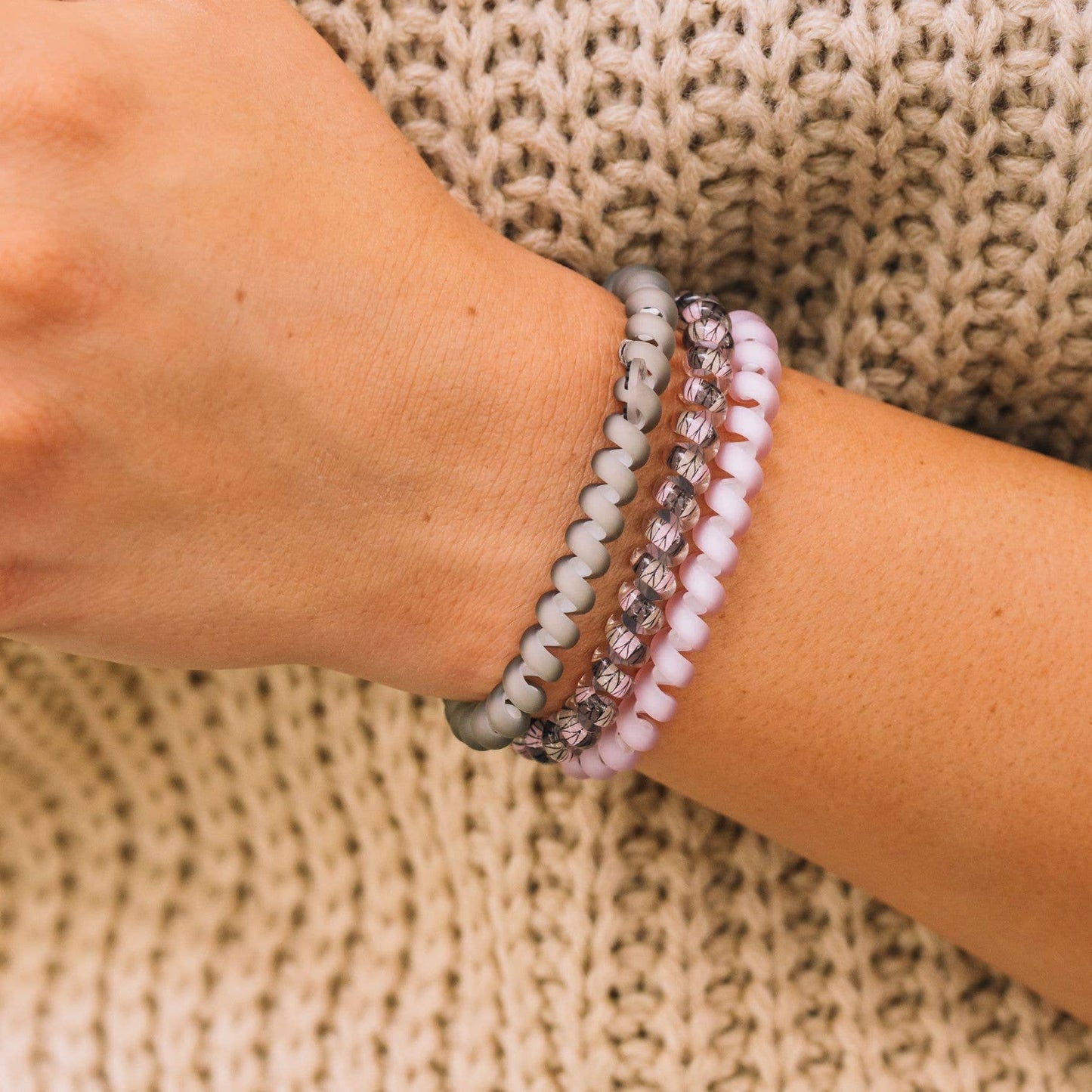 Teleties Spiral Hair Coils | Small | Sage It Ain't So Hair Ties