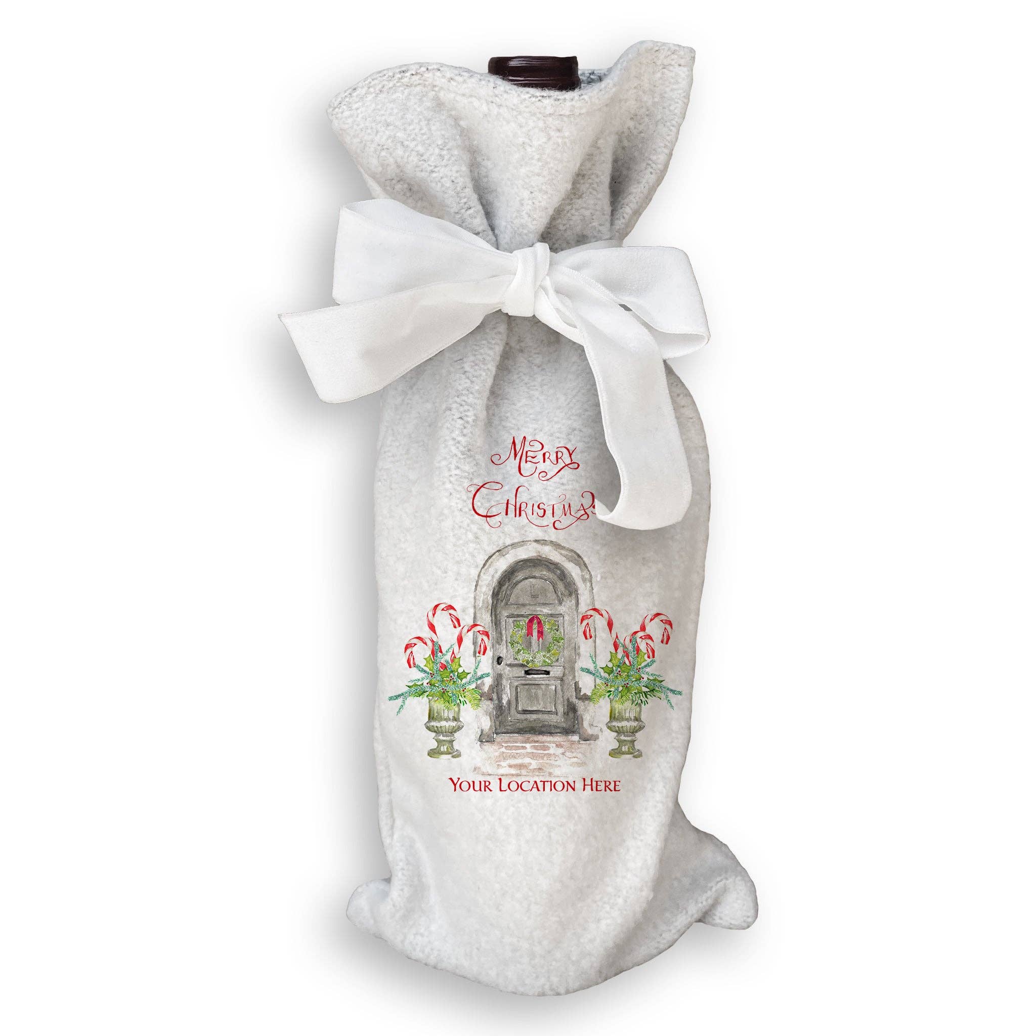 French Graffiti Merry Christmas Paducah Tea Towel