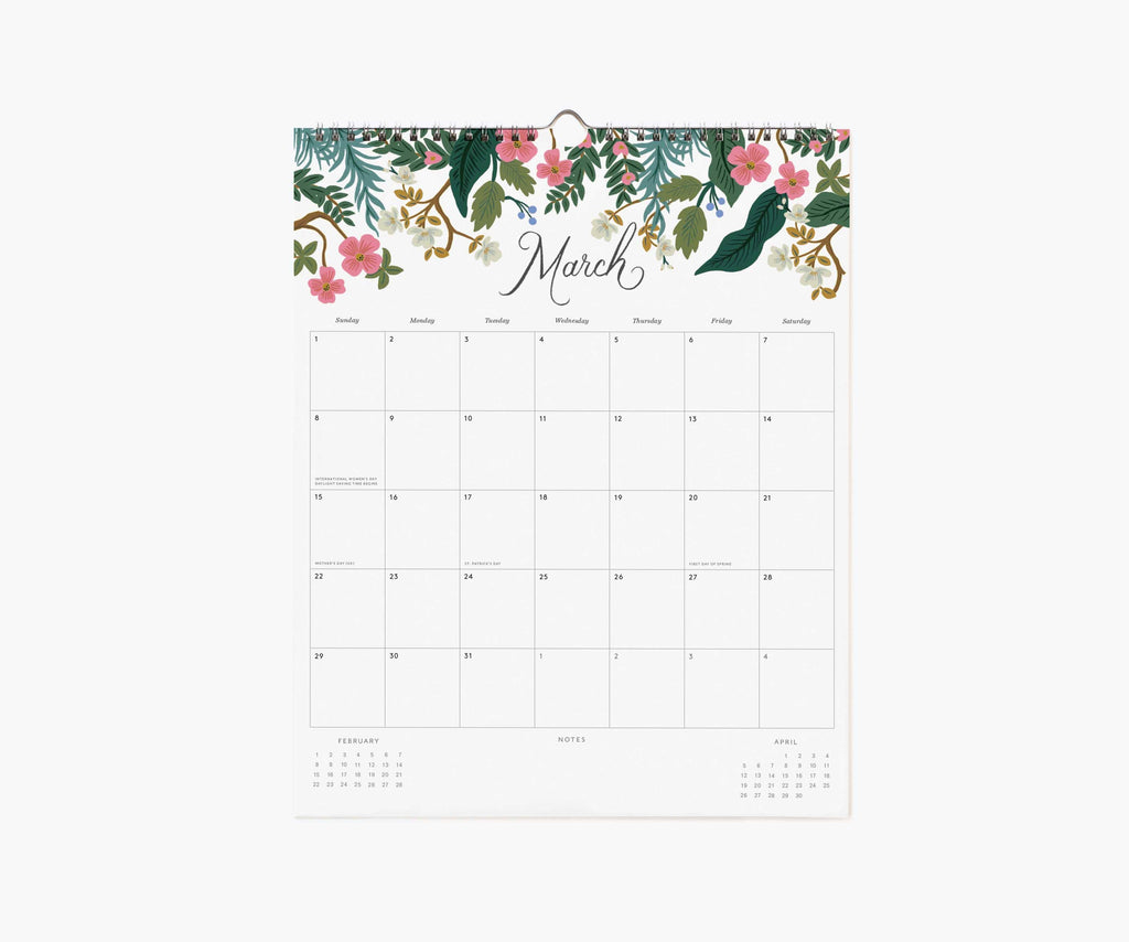 Rifle Paper Co. 2026 Dahlia Appointment Calendar