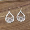 Pretty Persuasion Silver Teardrop Design Dangle Earring