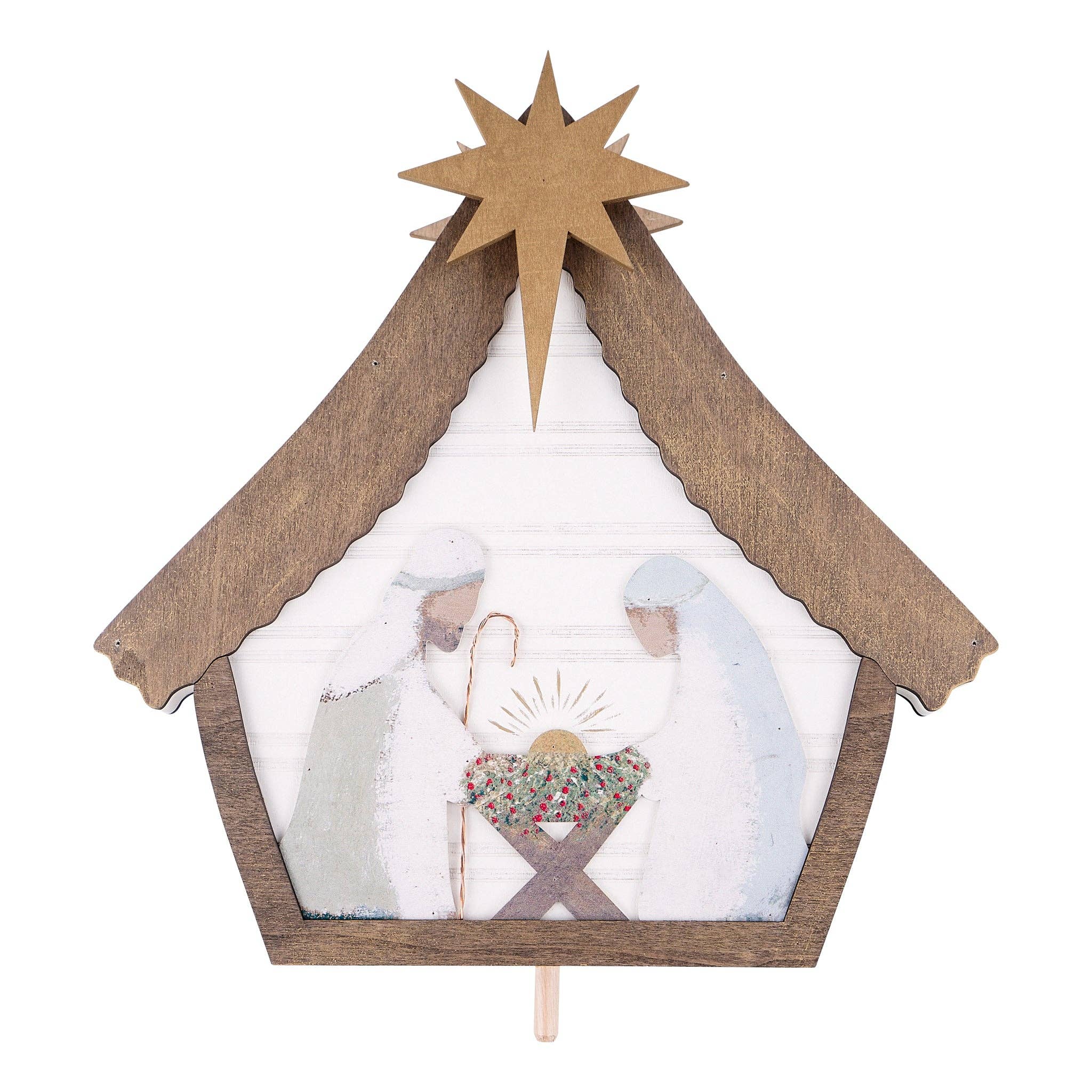 Glory Haus | Topper | Gold Star Nativity