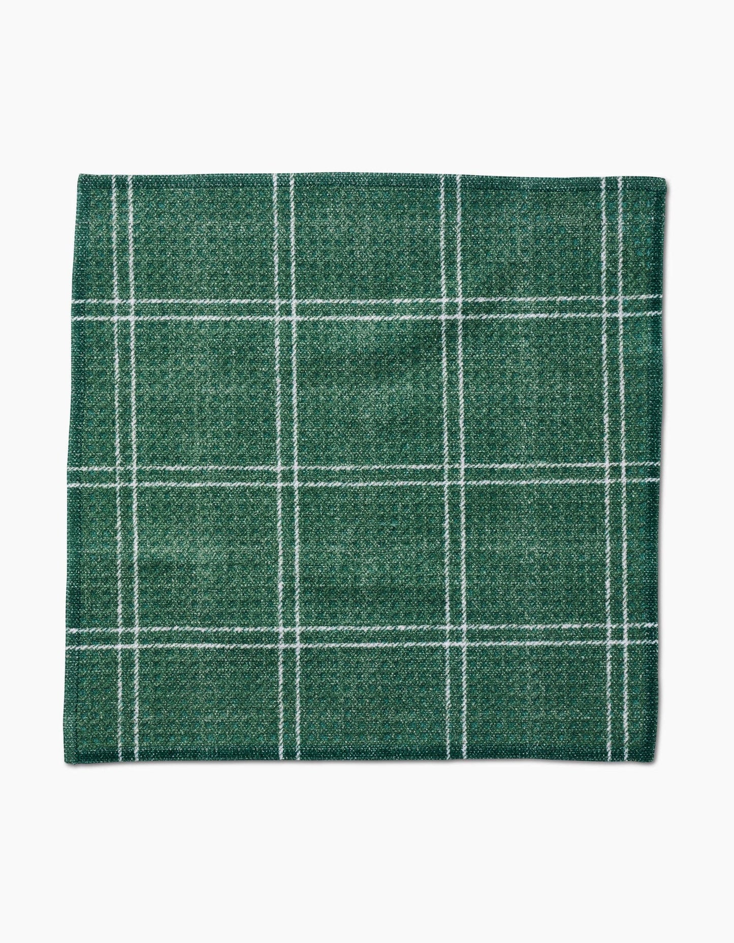 Geometry Pine Forest Plaid Dishcloth