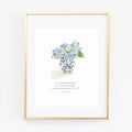 Emily Lex | Print | Hydrangea Bouquet Scripture