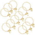 Susan Shaw | Initial Gold Paperclip Chain Bracelet | R