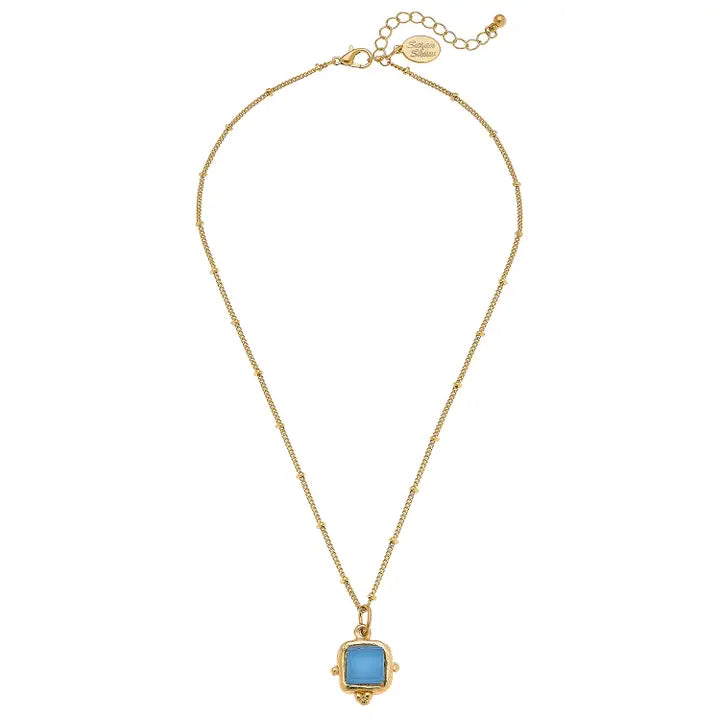 Susan Shaw | Charlotte Dainty Necklace | Blue