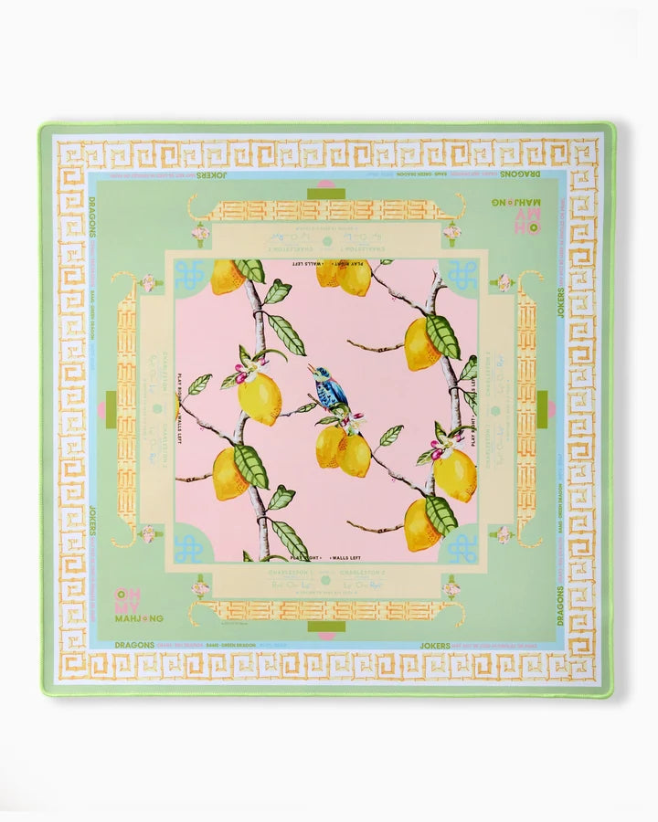 Oh My Mahjong! | Mahjong Mat | Citrus Songbird