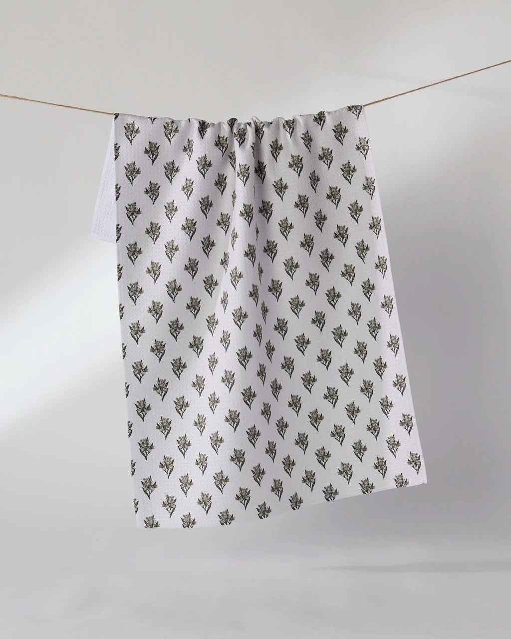 Geometry | Tea Towel | Foraged : White