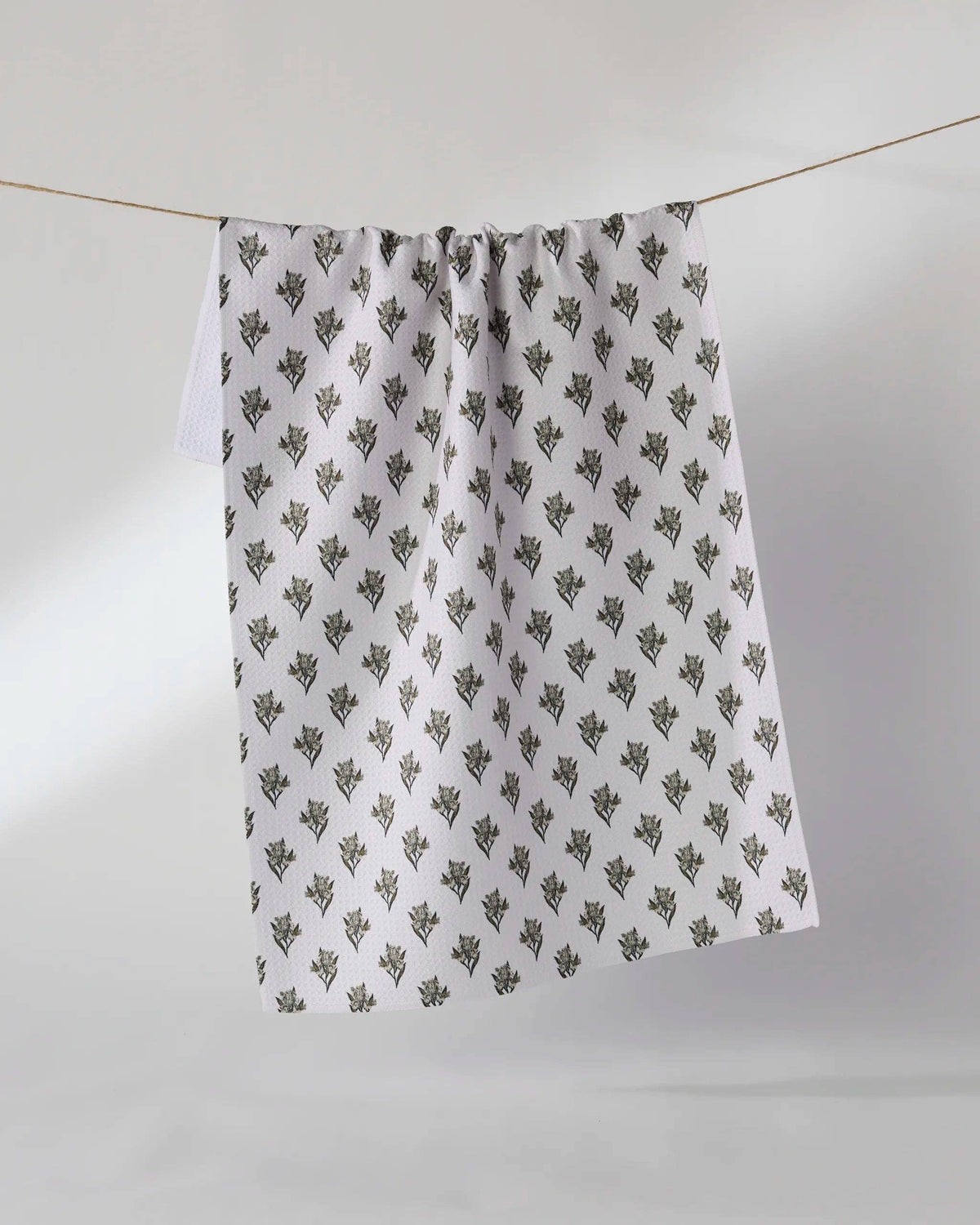 Geometry | Tea Towel | Foraged : White